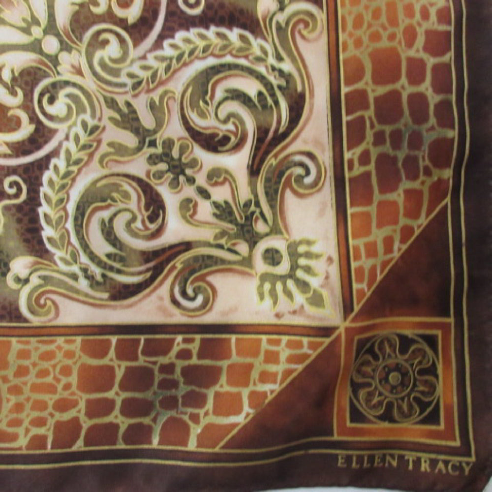 Ellen Tracy Designer Silk Scarf - Square – 4623
