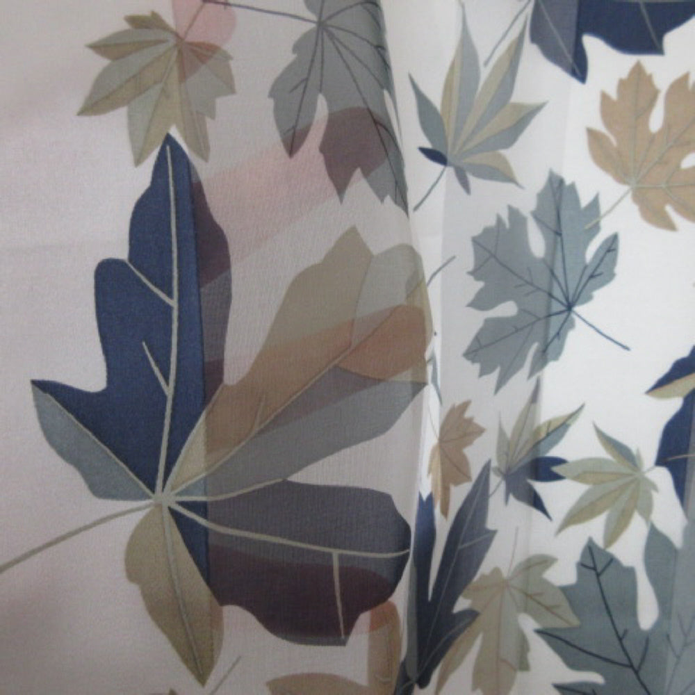 Magenta Maple Leaves Silk Scarf - Long – 4643