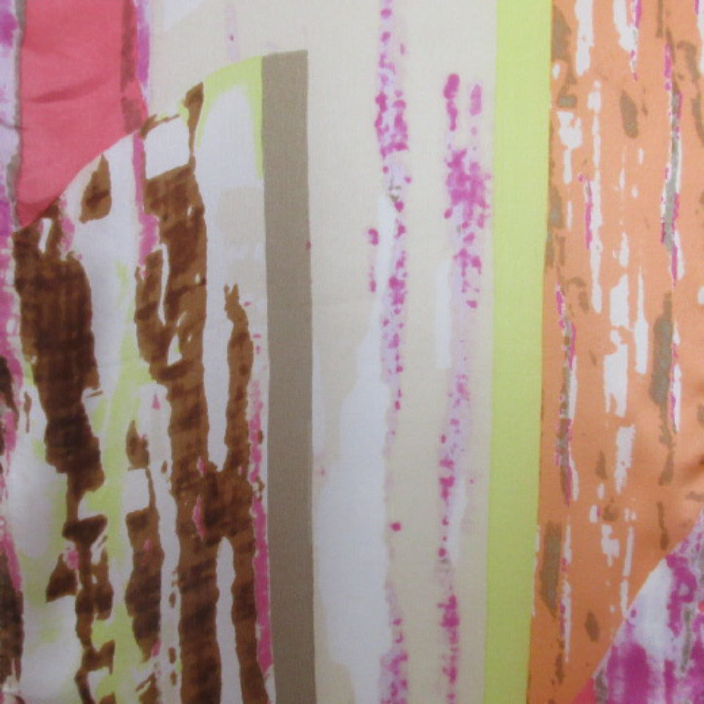 Echo Abstract Silk Scarf - Long – 4656