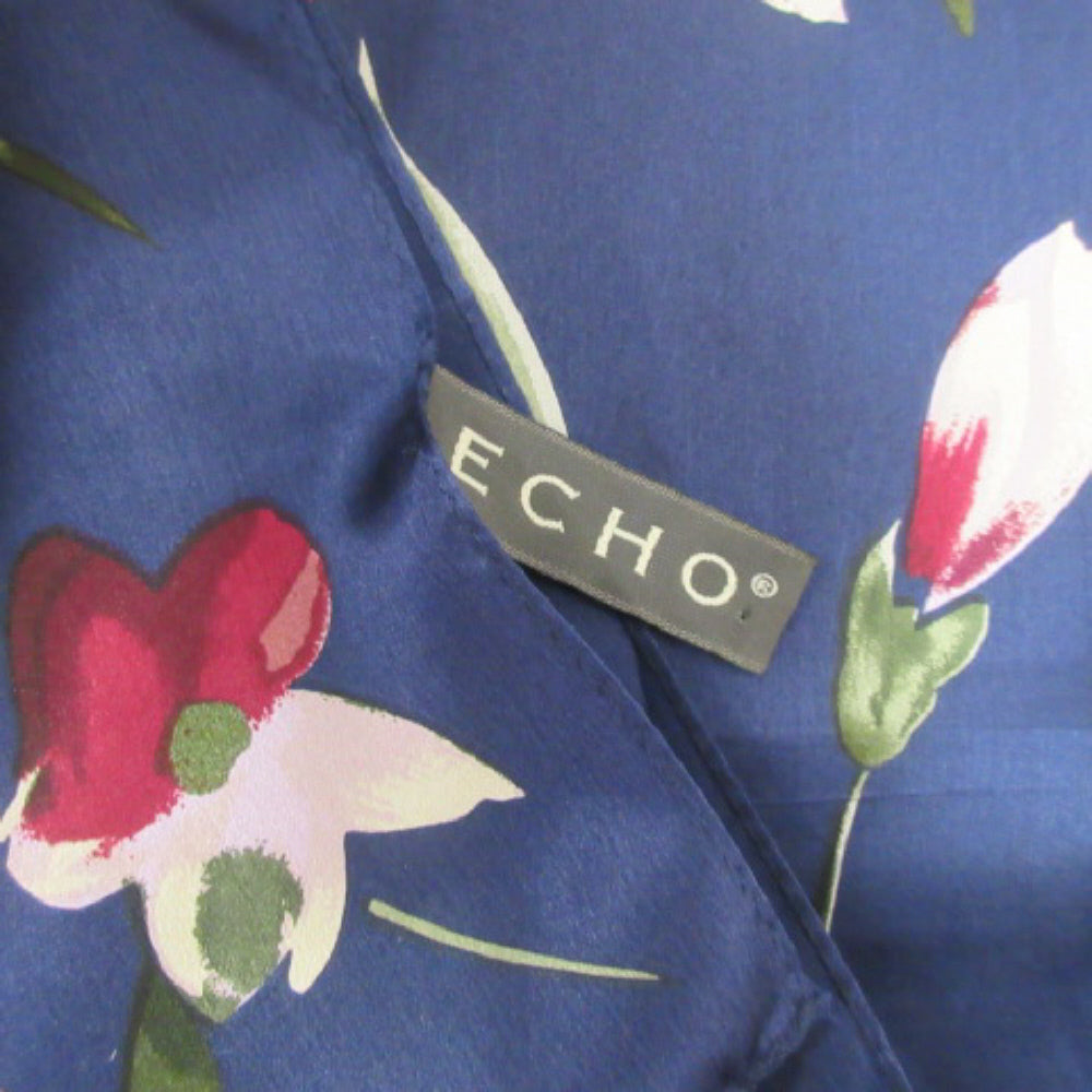Echo Floral Silk Scarf - Long – 4659