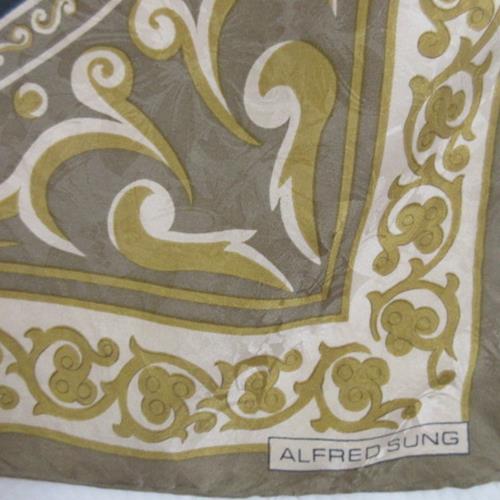 Alfred Sung Designer Silk Scarf - Square - 4679