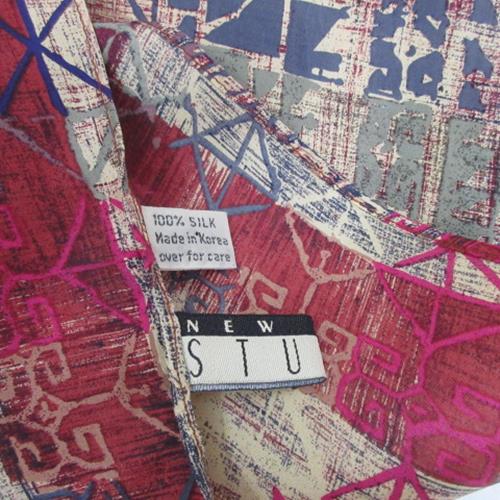 New York Studio Abstract Silk Scarf - Long – 4710