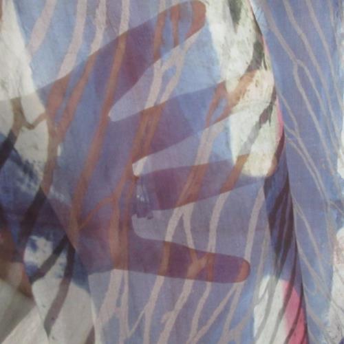 Aranya Natural Art Silk Scarf - Long New with Tags - 4715