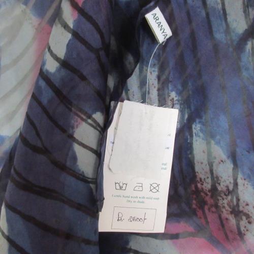 Aranya Natural Art Silk Scarf - Long New with Tags - 4715