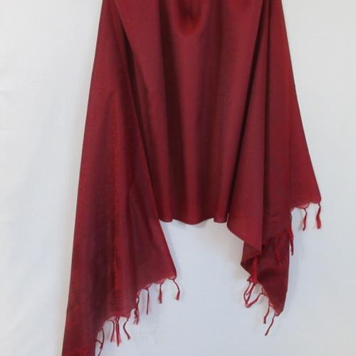 Indian Silk Embossed Floral Silk Scarf - Long – 4746