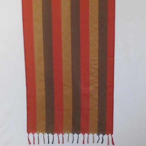 Indian Silk Floral Striped Silk Scarf - Long – 4748