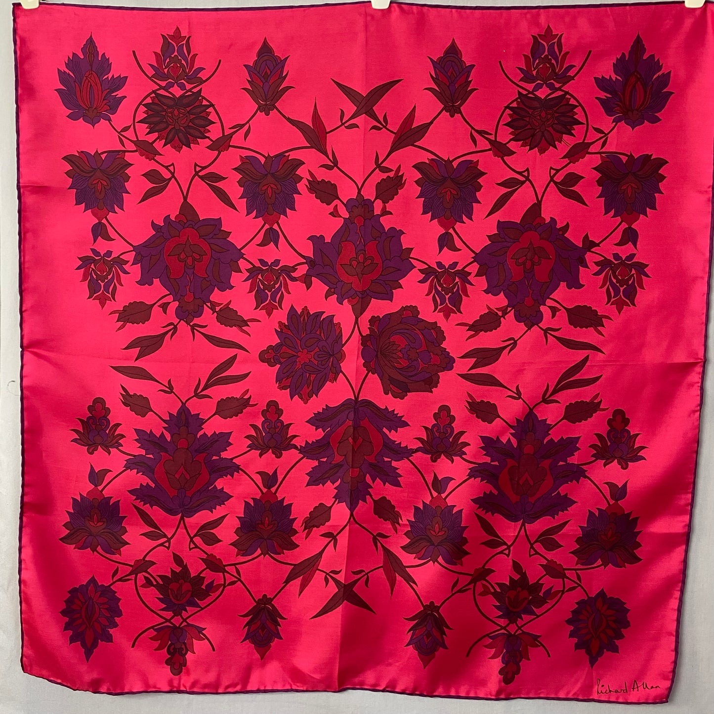 Richard Allen Floral Silk Scarf - Square – 4768