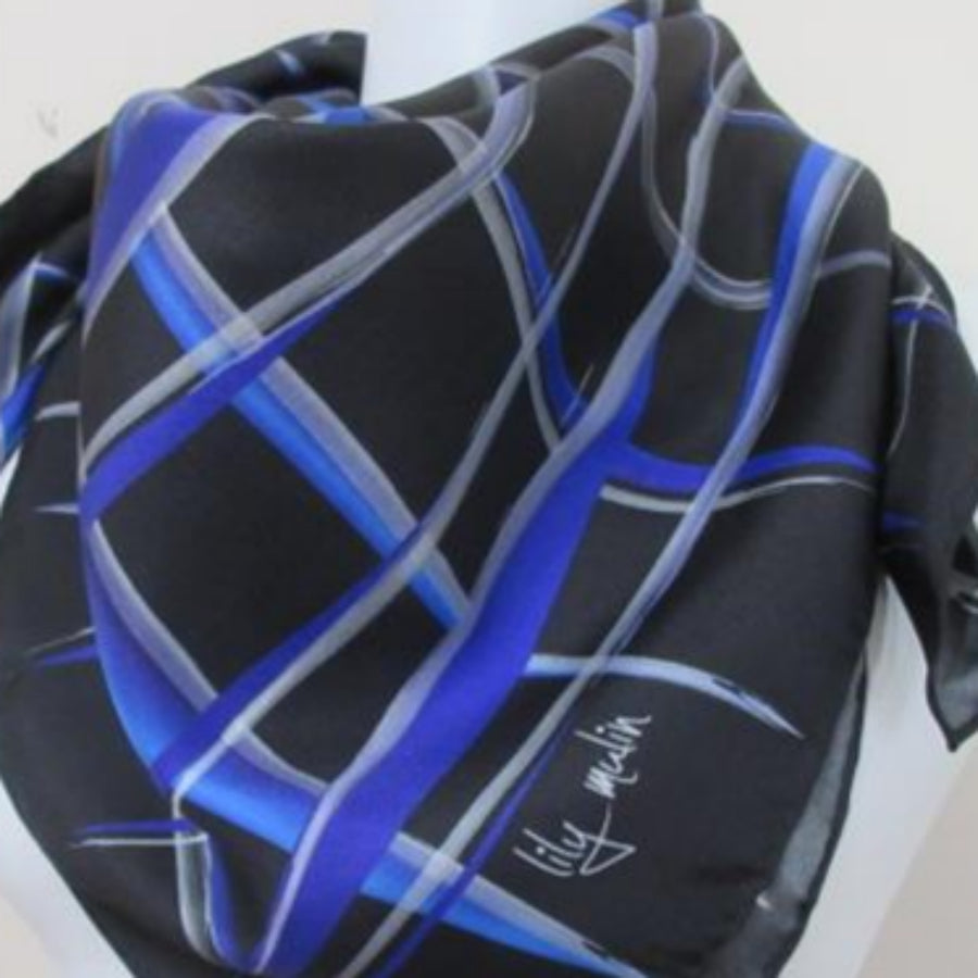 Lily Mulin Designer Silk Scarf - Square – 4773