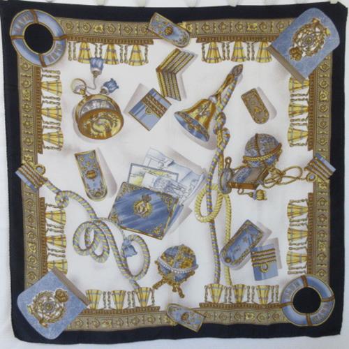 Loredano Nautical Silk Scarf Square - 4775