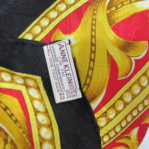 Anne Klein Art Embossed Silk Scarf - Square - 4776