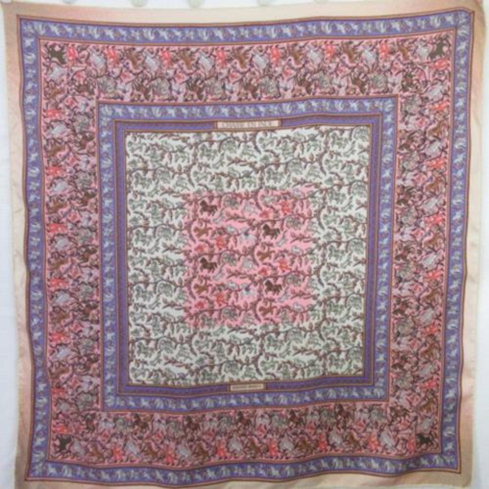 HERMES Silk Scarf - Chasse en Inde - 35" Square - 4806