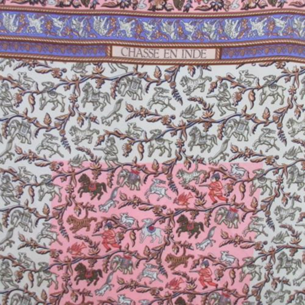 HERMES Silk Scarf - Chasse en Inde - 35" Square - 4806