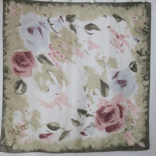 Georgiou Floral Silk Scarf - Square – 4825