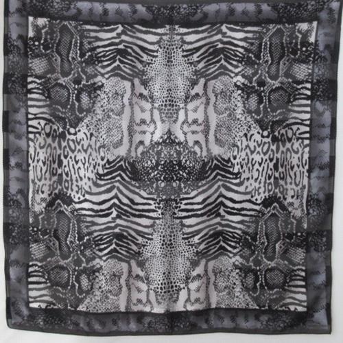Adrienne Landau Snakeskin Silk Scarf - Square - 4834