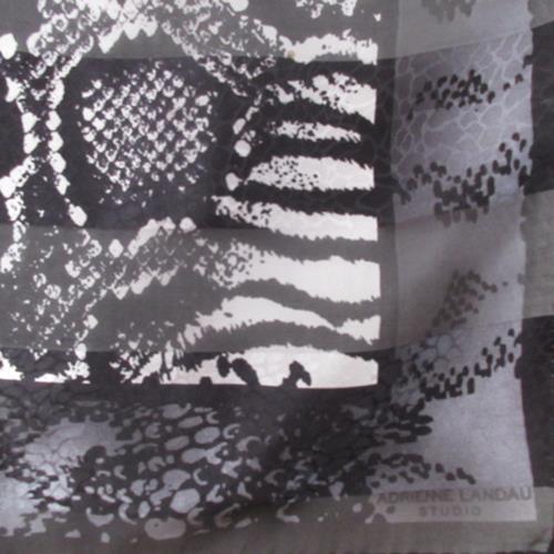 Adrienne Landau Snakeskin Silk Scarf - Square - 4834