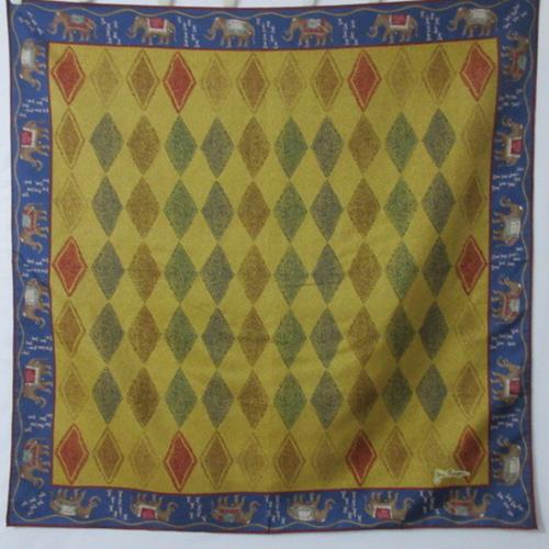 Jim Thompson Art Elephants Silk Scarf - Square – 4838