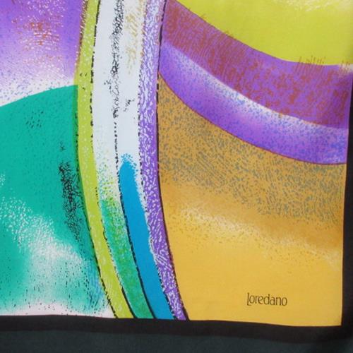 Loredano Abstract Art Silk Scarf - Square
