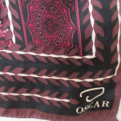 Oscar de la Renta Floral Silk Scarf - Long - 4862