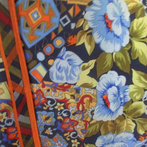 Albert Nipon Floral Silk Scarf - Long -4863