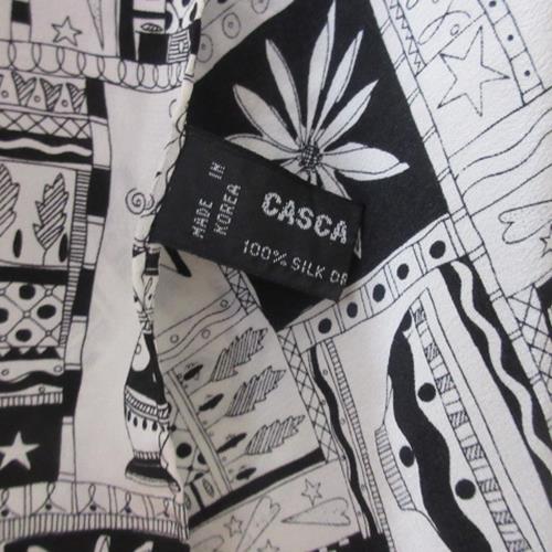 Casca Pottery Floral Art Silk Scarf - Long – 4864