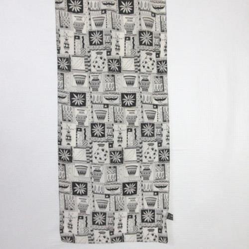 Casca Pottery Floral Art Silk Scarf - Long – 4864