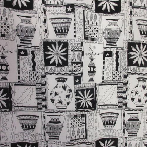 Casca Pottery Floral Art Silk Scarf - Long – 4864