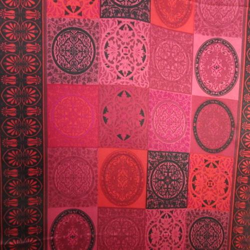 Adrienne Landau Victorian Medallion Silk Scarf - Long - 4870