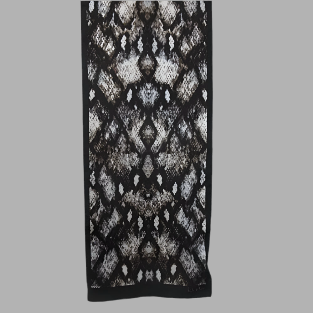 Nicole Miller Snakeskin Silk Scarf - Long - 4327