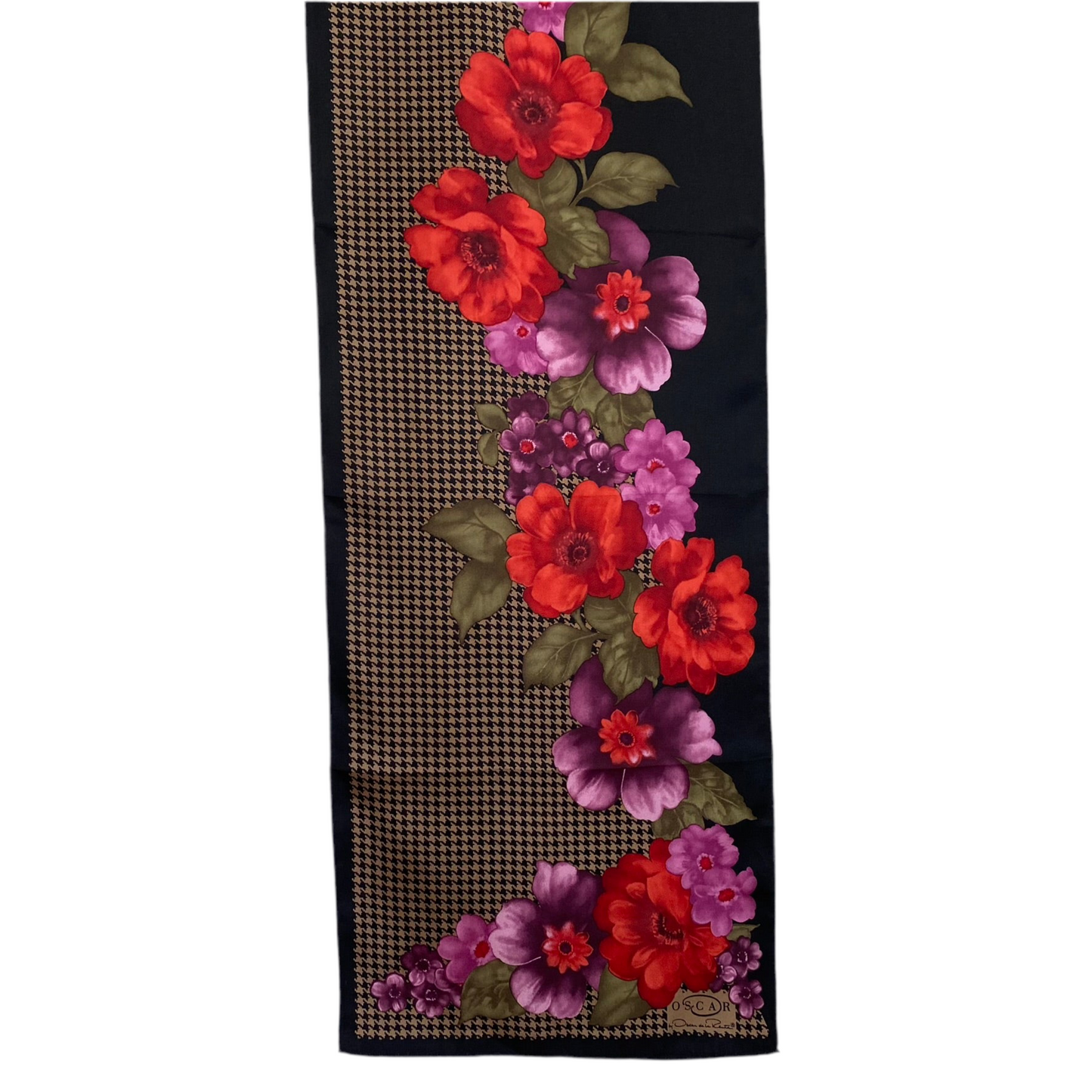 OSCAR DE LA RENTA Floral  Silk Scarf - Long