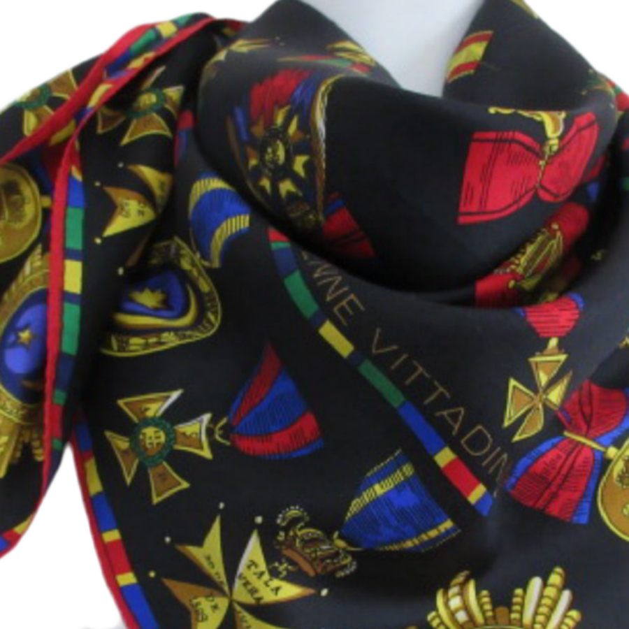 Adrienne Vittadini Silk Scarf - Square - 4491