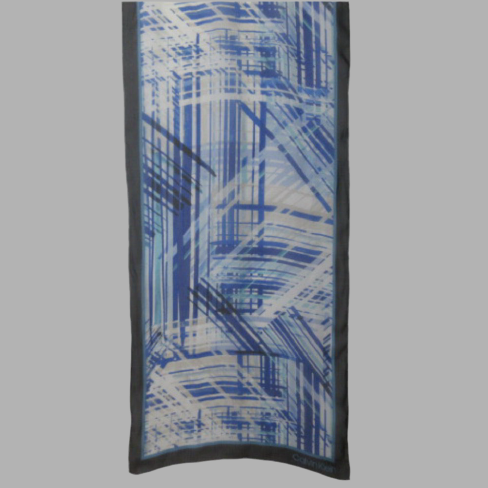 Calvin Klein Designer Silk Chiffon Scarf - Long – 4536