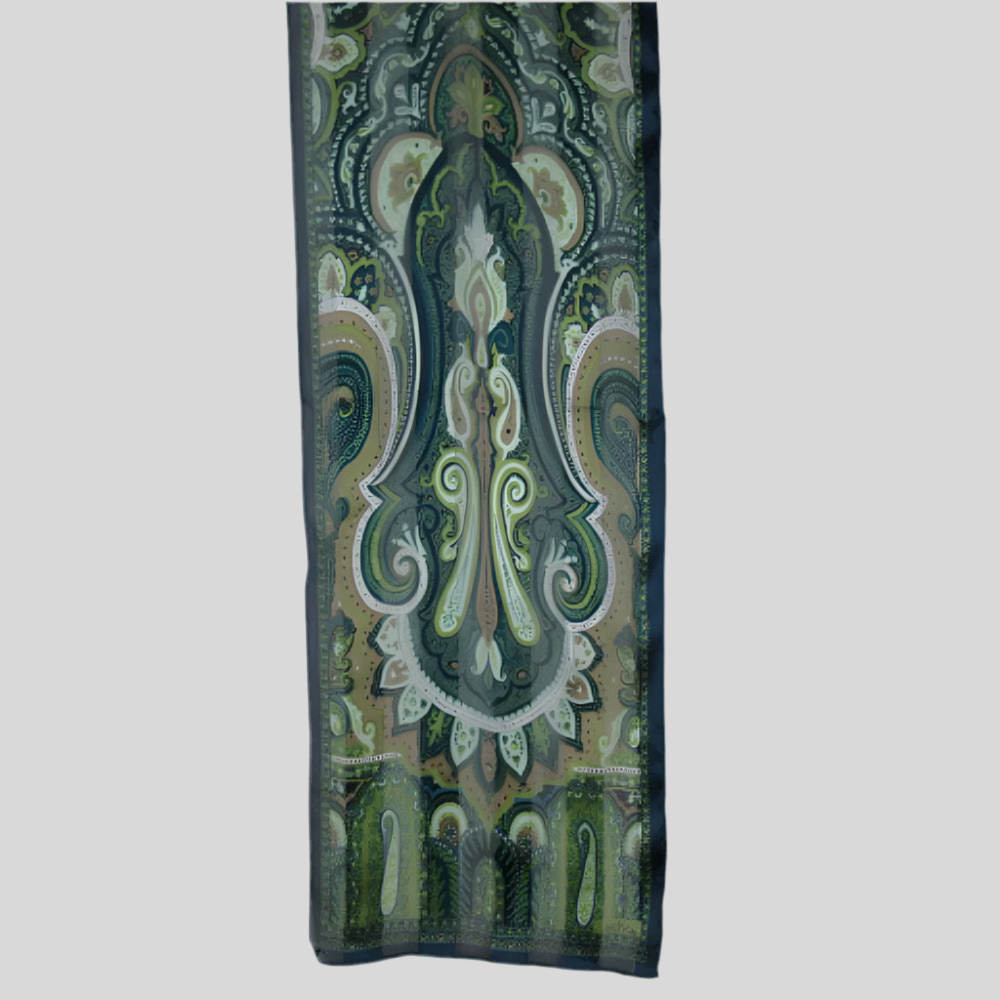 ECHO Designer Paisley Floral Silk Scarf - Long - 1827