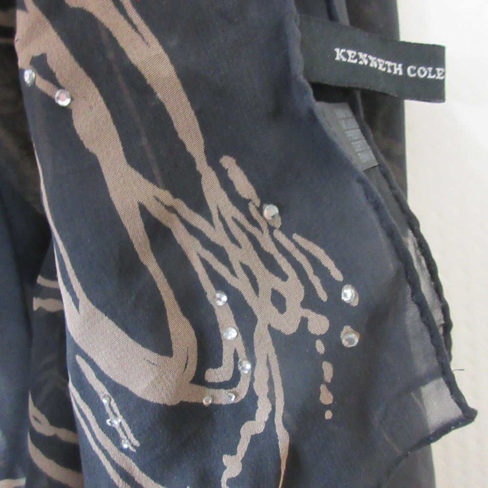 Kenneth Cole Designer Chiffon Silk Scarf - Long - 5482