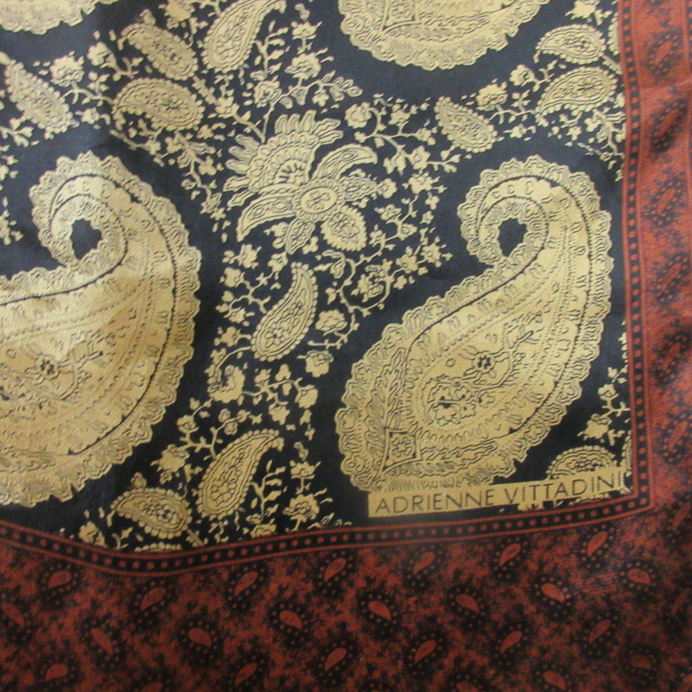 Adrienne Vittadini Paisley Silk Scarf - Long - 5485