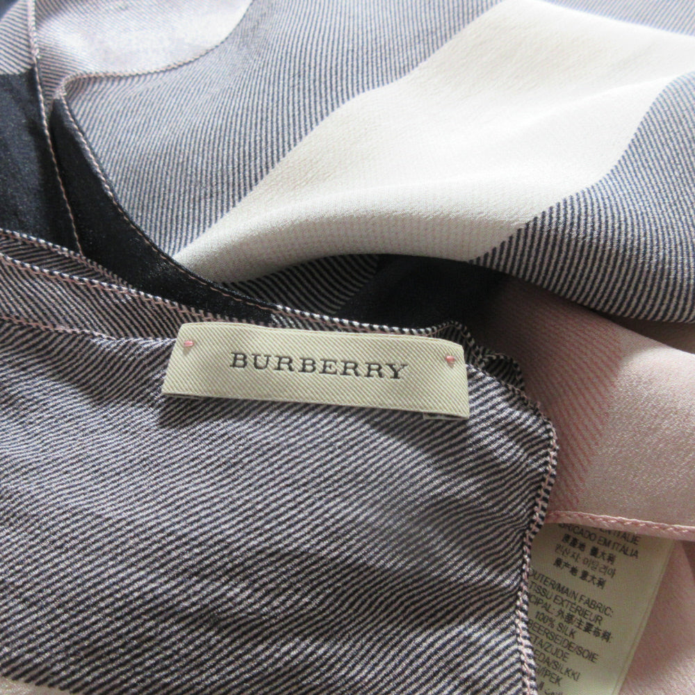Burberry Geometric Silk Scarf - Long - 5486