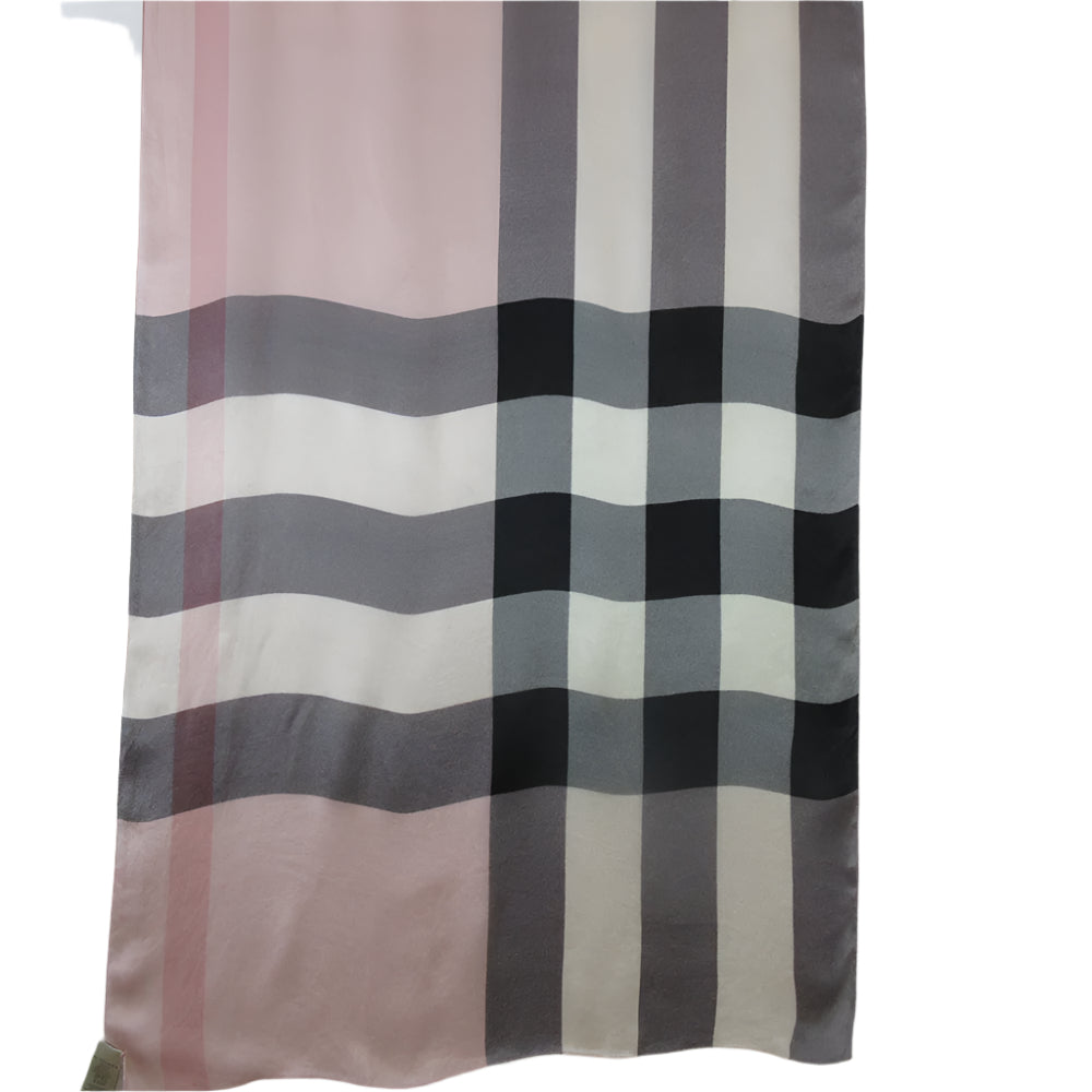 Burberry Geometric Silk Scarf - Long - 5486