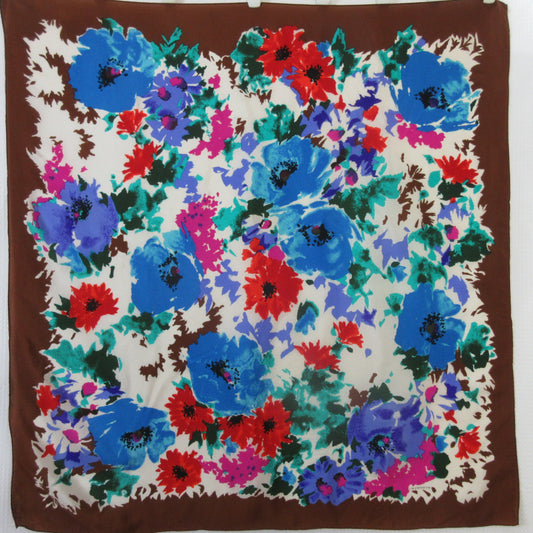 Liz Claiborne Floral Silk Scarf - Square - 5487