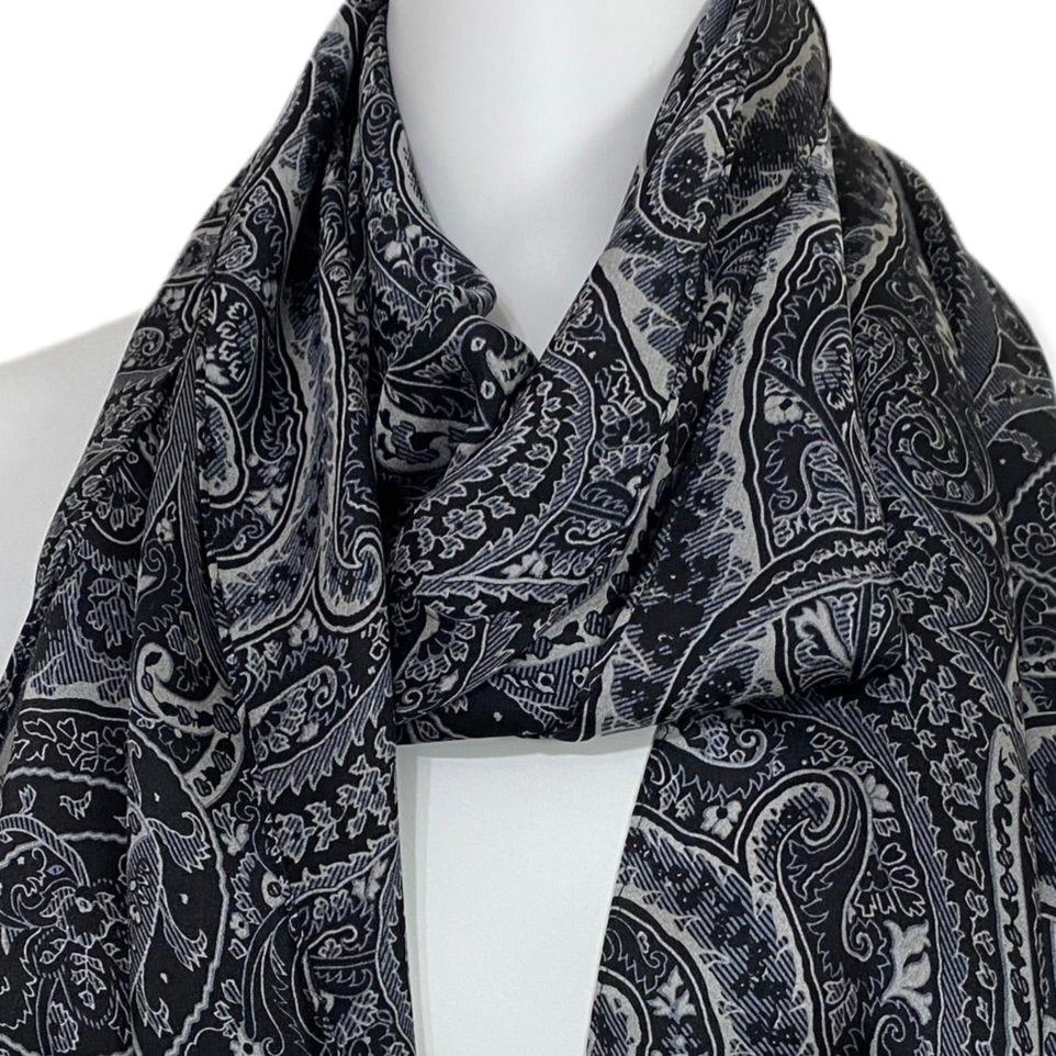 Echo Paisley Floral Silk Scarf - Long – 5238