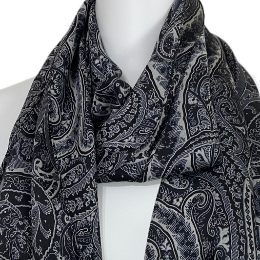 Echo Paisley Floral Silk Scarf - Long – 5238