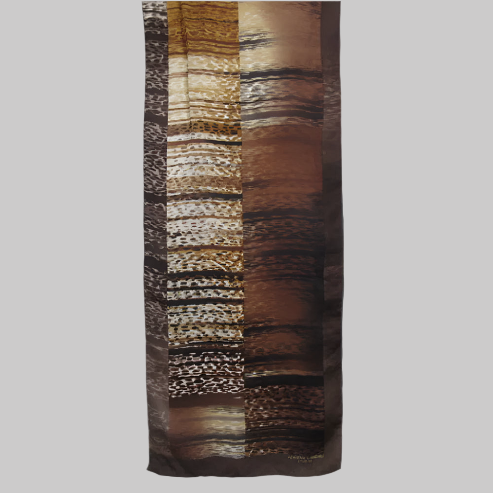 Adrienne Landau Designer Silk Scarf - Long - 4471
