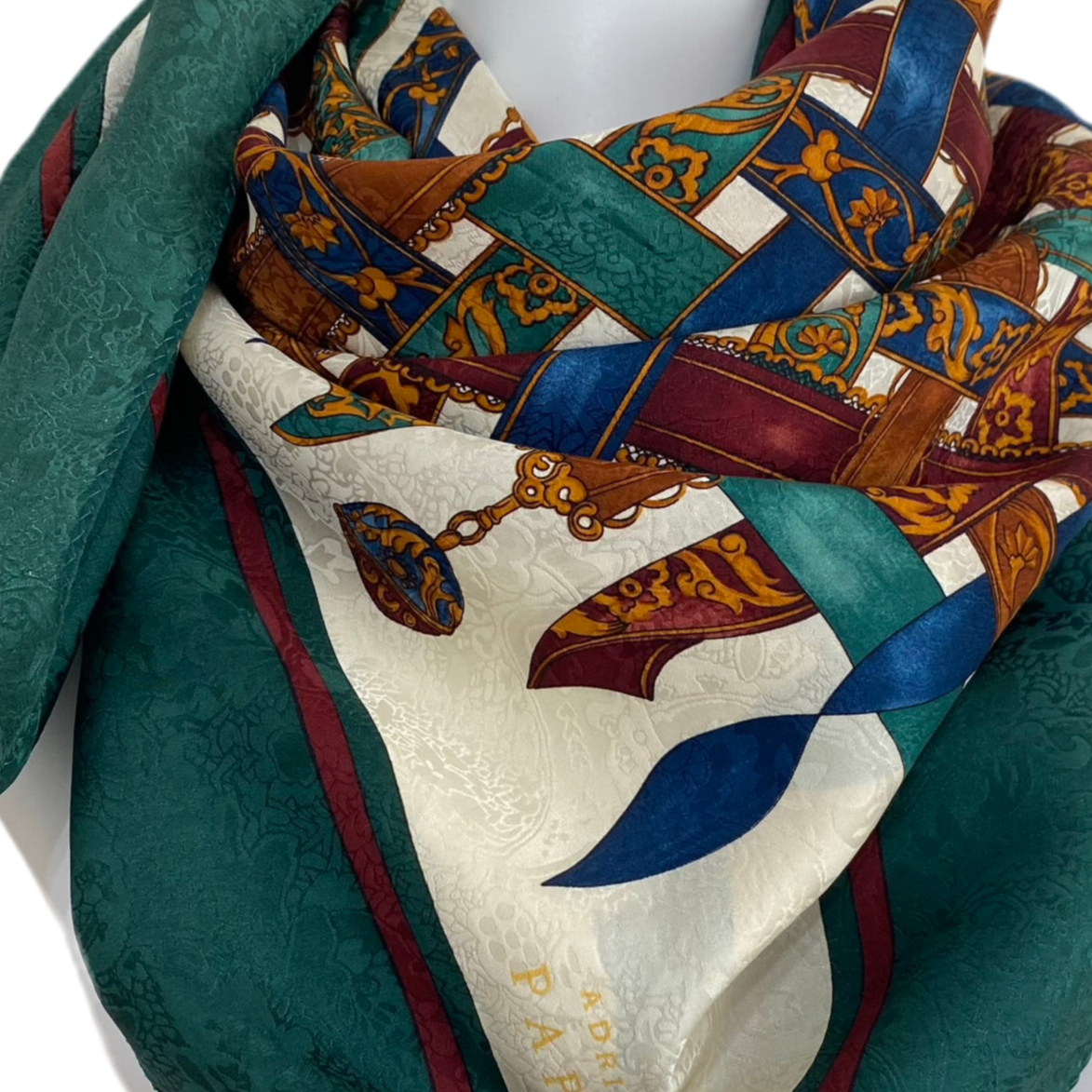 ADRIANNA PAPELL Designer Silk Scarf Square - 5269