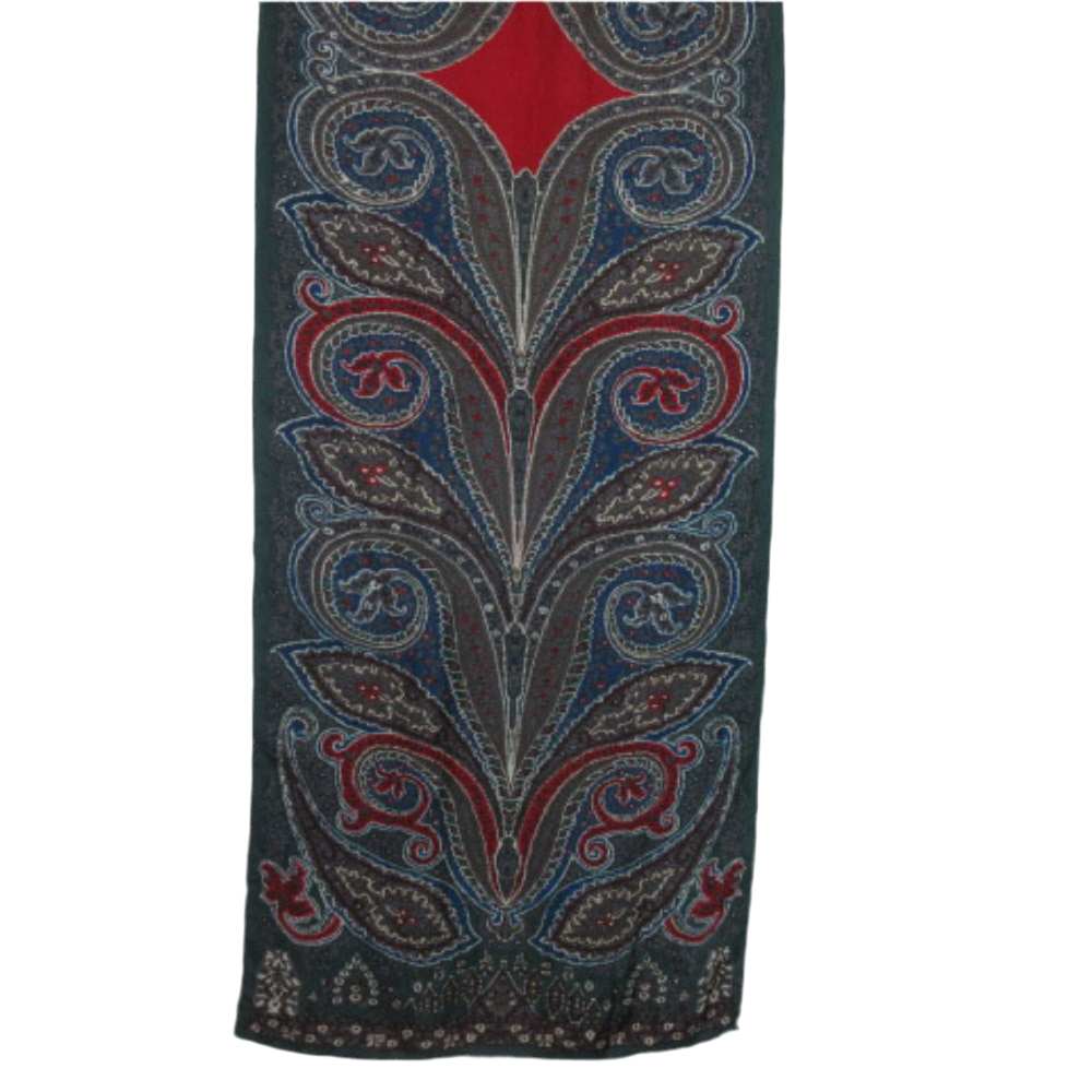Perry Ellis Paisley Silk Scarf - Long - 3676