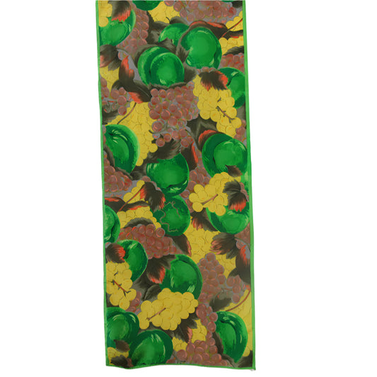 Careta Fruit Design Silk Scarf - Long - 5489