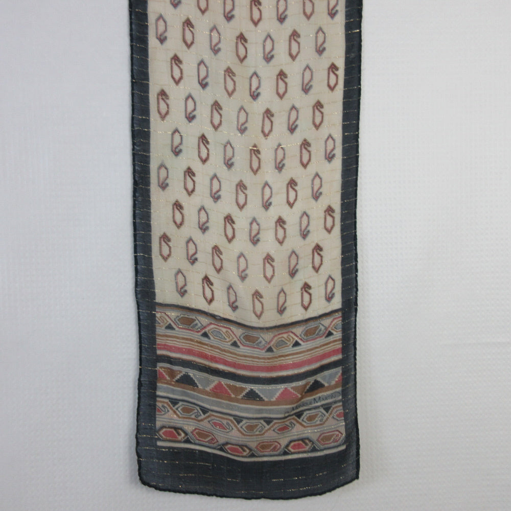 Monique Martin Boho Designer Silk Scarf - Long - 5491