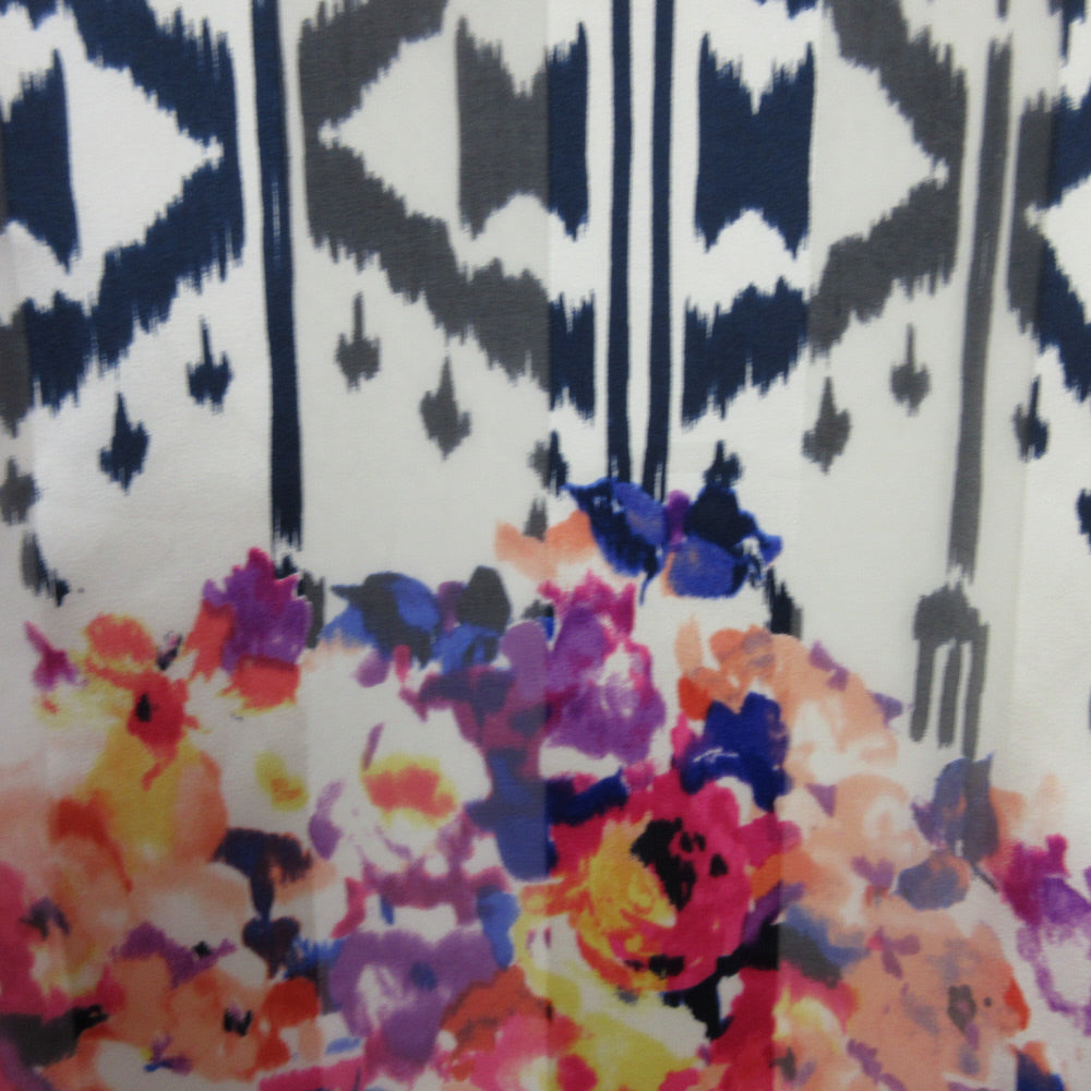Adrienne Vittadini Floral Silk Scarf - Long - 5492