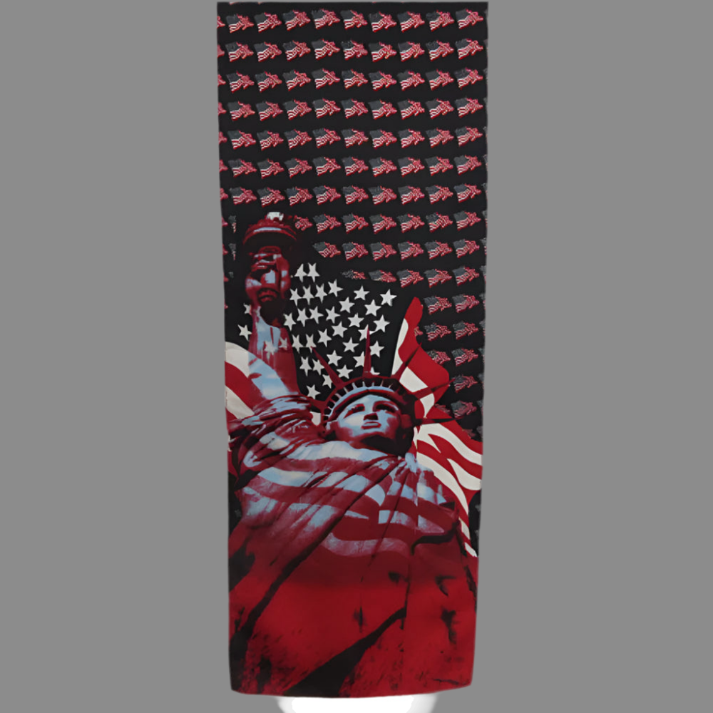 USA Statue of Liberty Patriotic Silk Scarf - Square – 4639