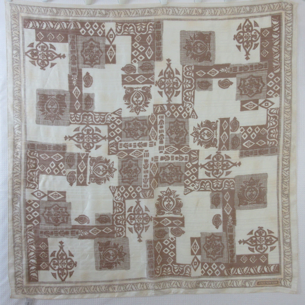 Jones New York Designer Silk Scarf - Square - 5494