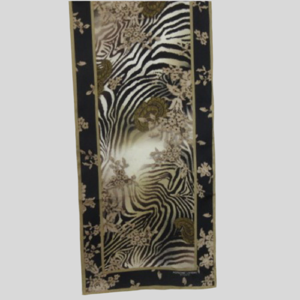 Adrienne Landau Animal Print Silk Scarf - Long - 4324