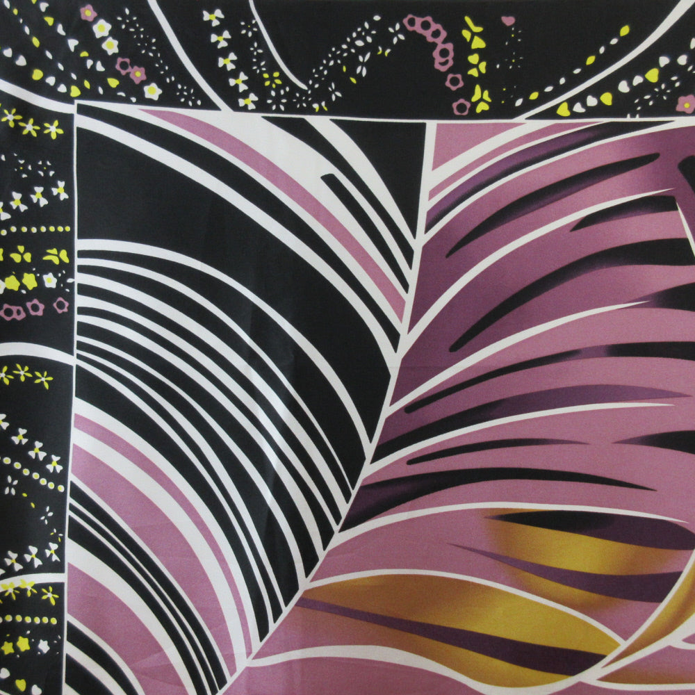 Cashmere & Silk Brand Floral Silk Scarf - Square – 5495