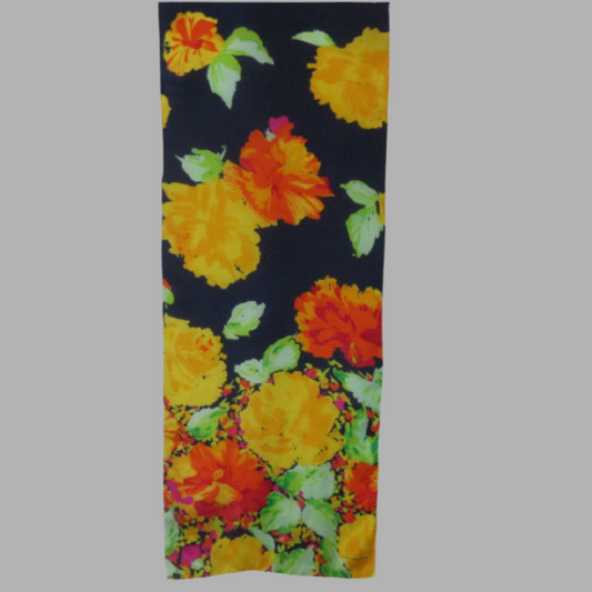 Liz Claiborne Art Floral Silk Scarf - Long – 4544